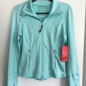 Zella Teal Mesh Jacket, S